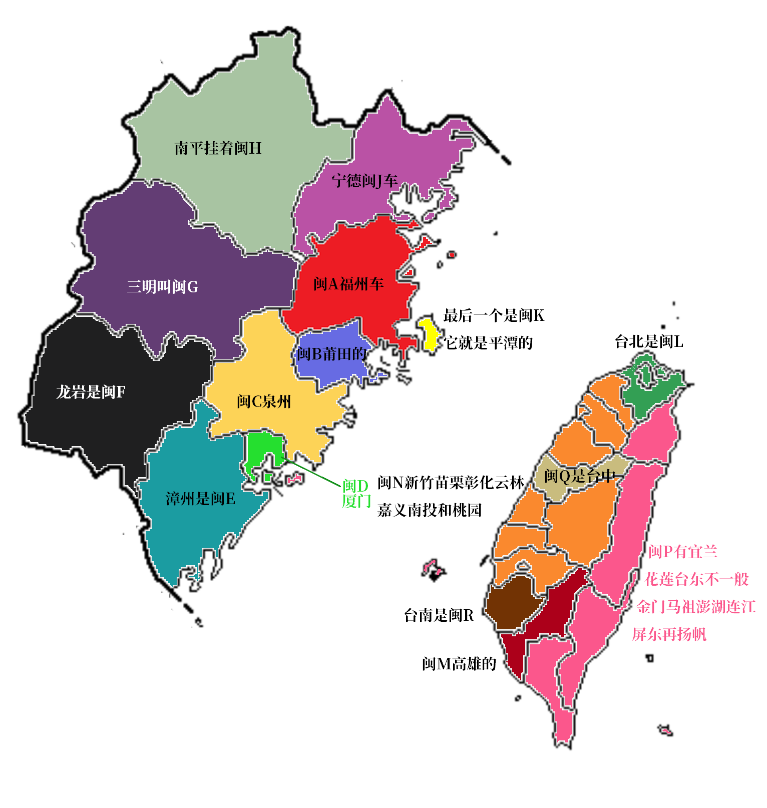 台湾有哪些区域