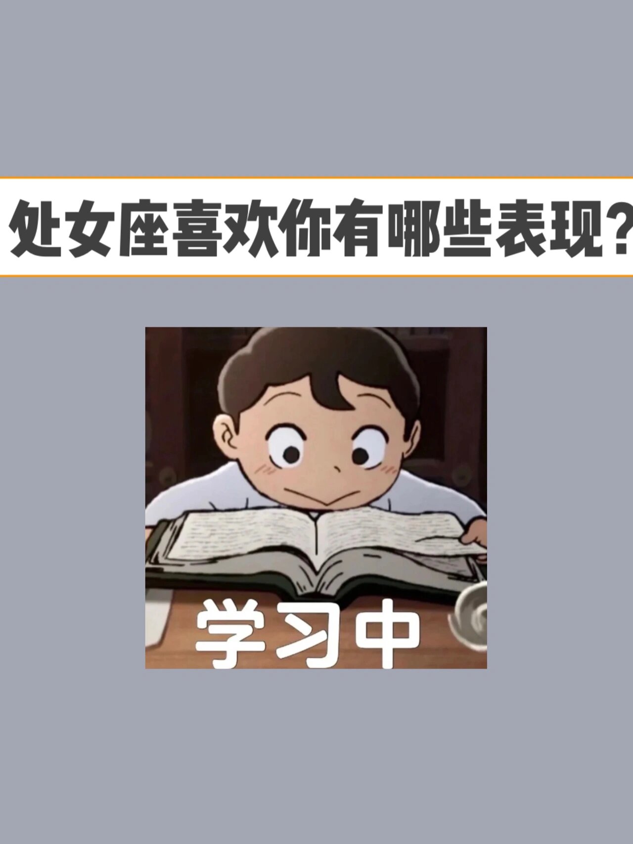处女座男喜欢你的表现形式