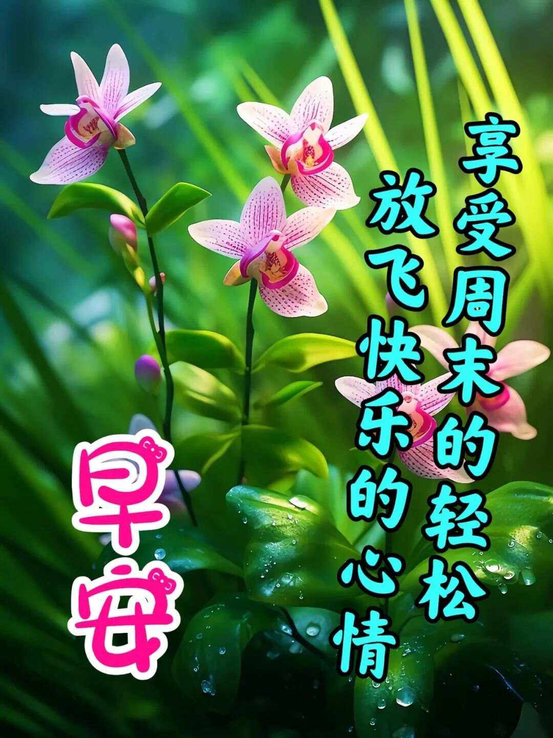 周末愉快短信祝福语大全图片
