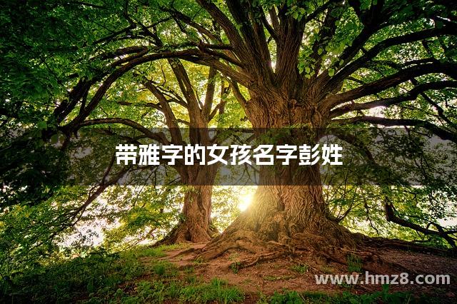 女孩带雅字起什么名字