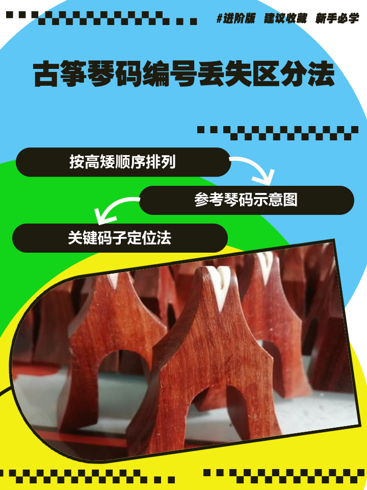古筝琴码怎么摆放