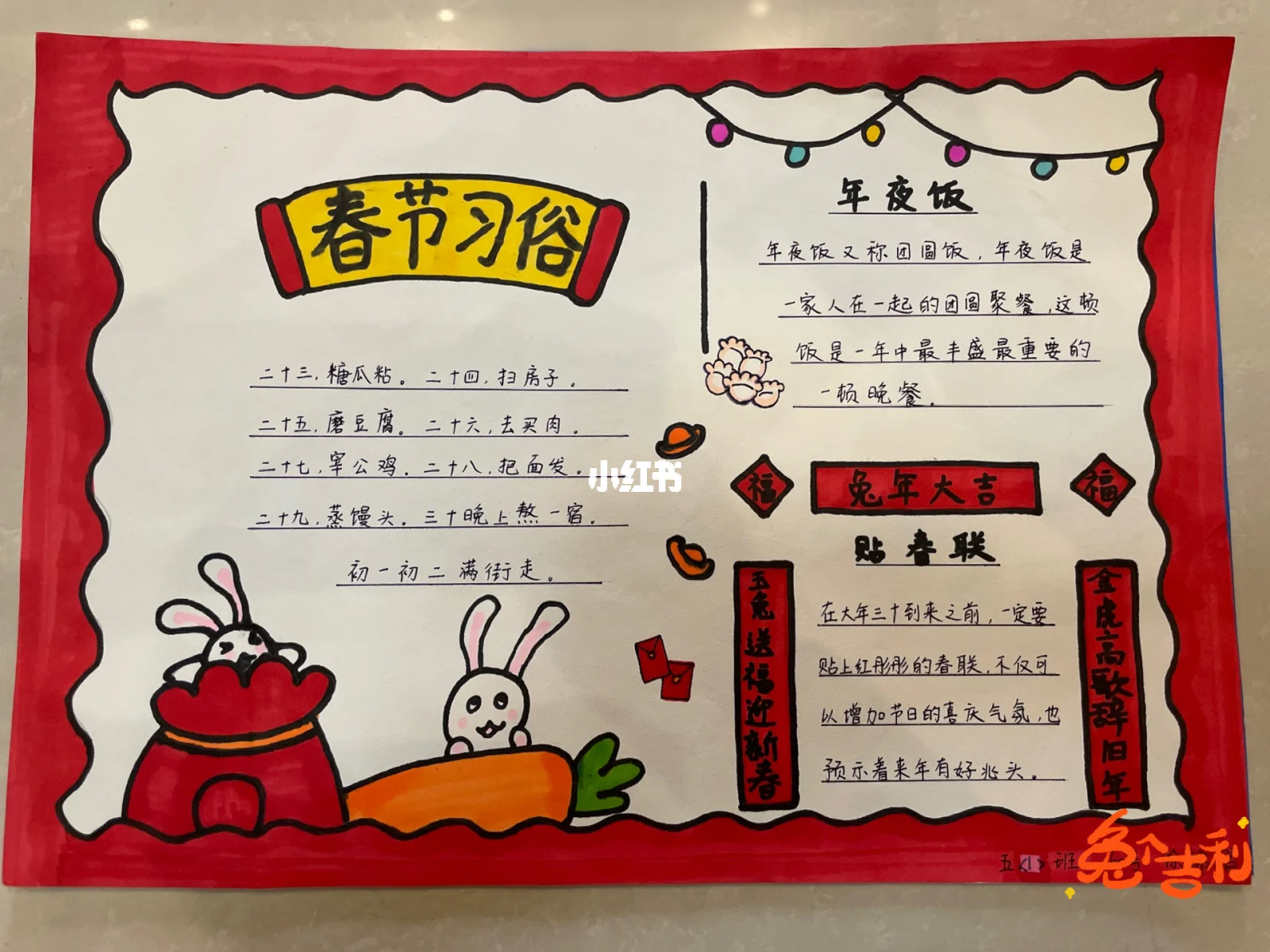 关于过年的手抄报资料