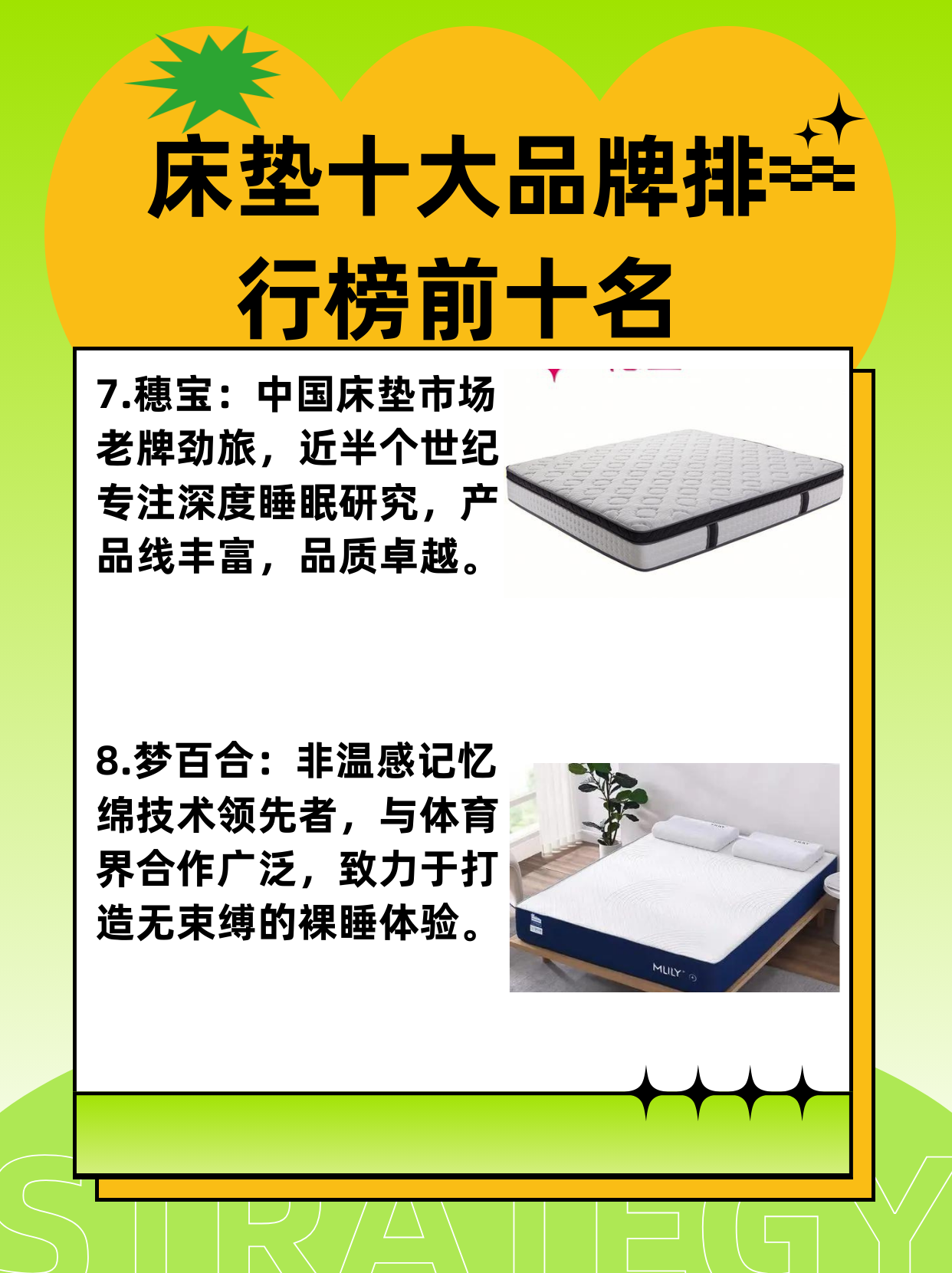 世界床垫十大名牌排行榜