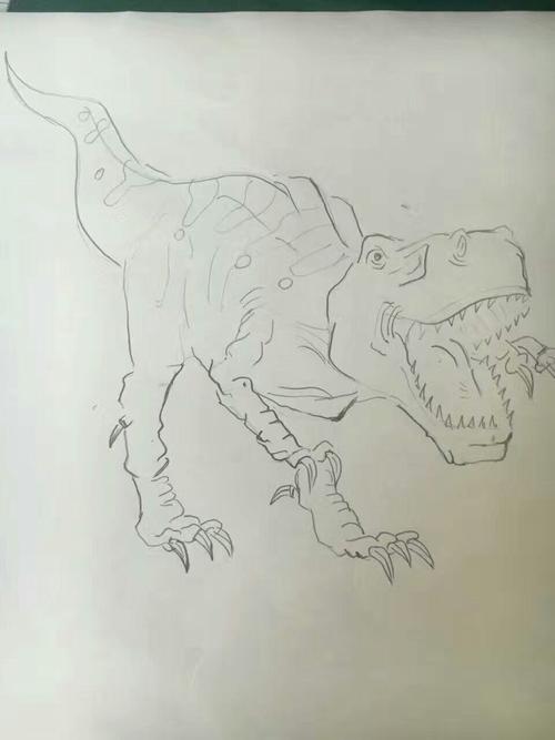 霸王龙简笔画 教程