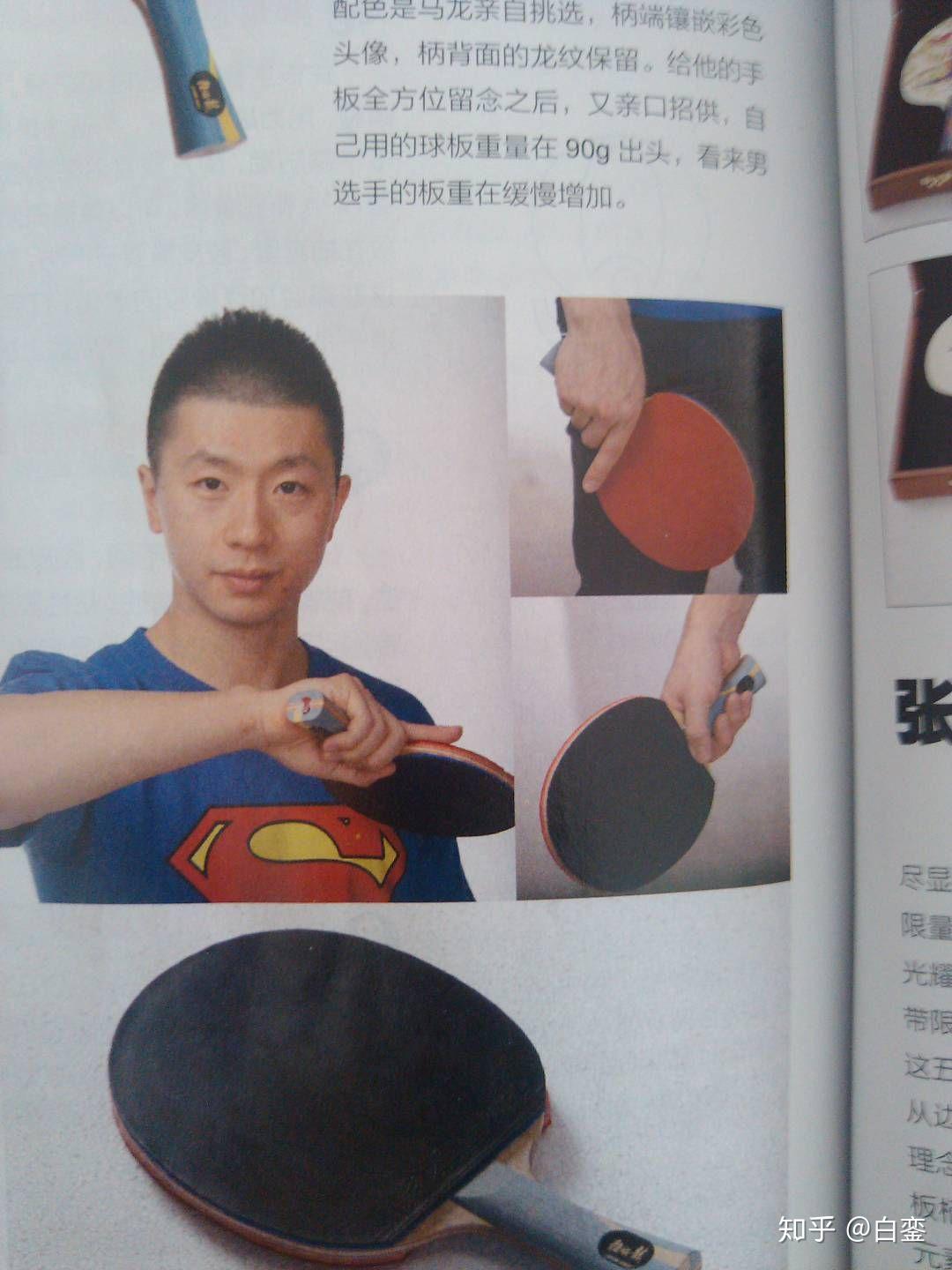 乒乓球横拍的握法