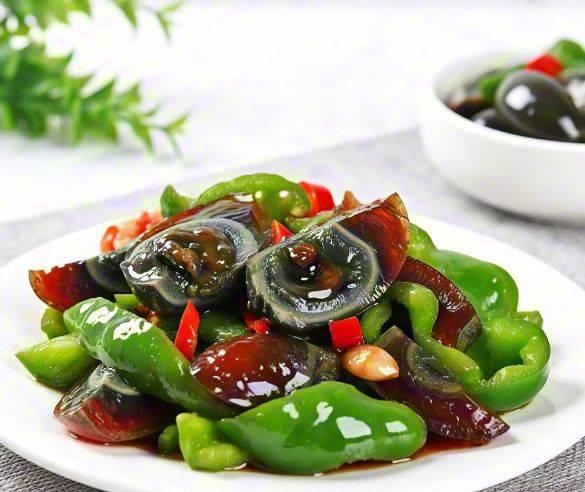 皮蛋炒青椒的正宗做法窍门