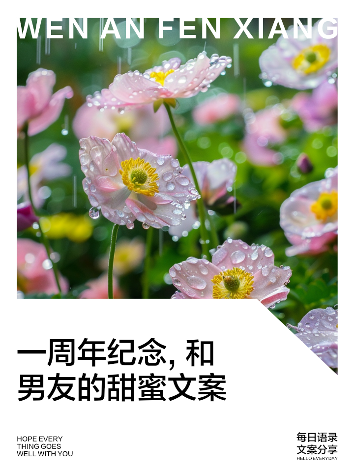 一周年纪念日经典短句