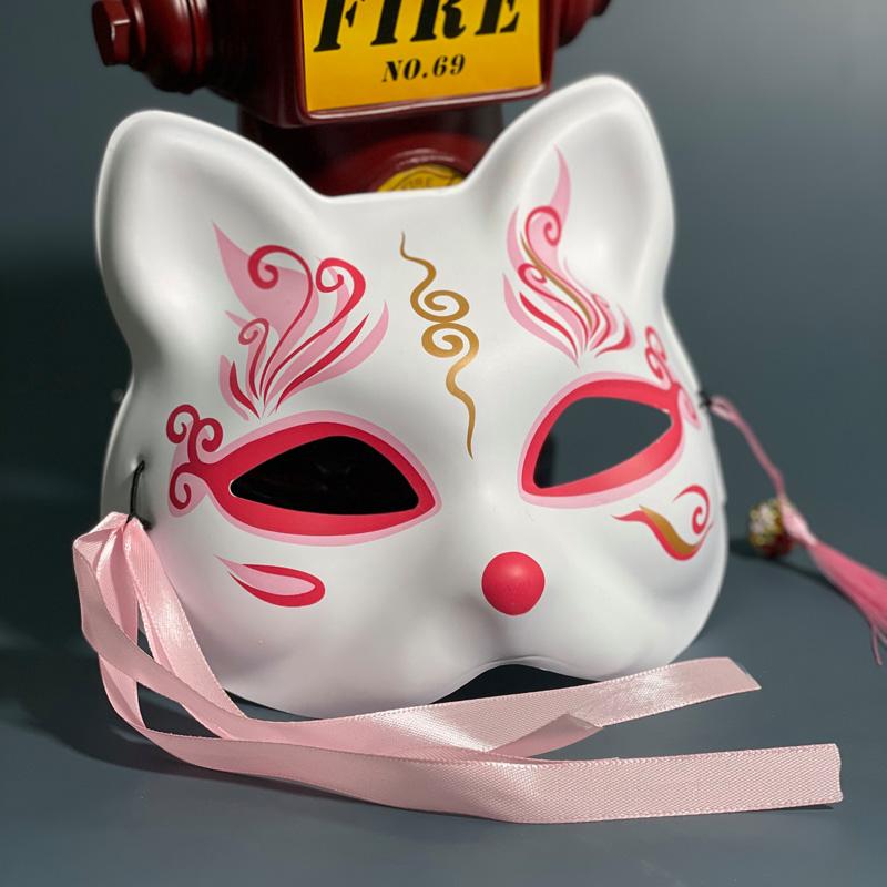 小花猫手工面具可爱