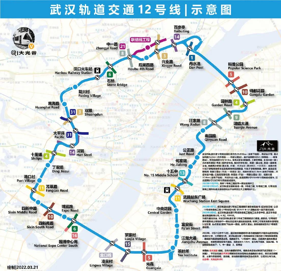 从汉口火车站到武昌站坐地铁要多久