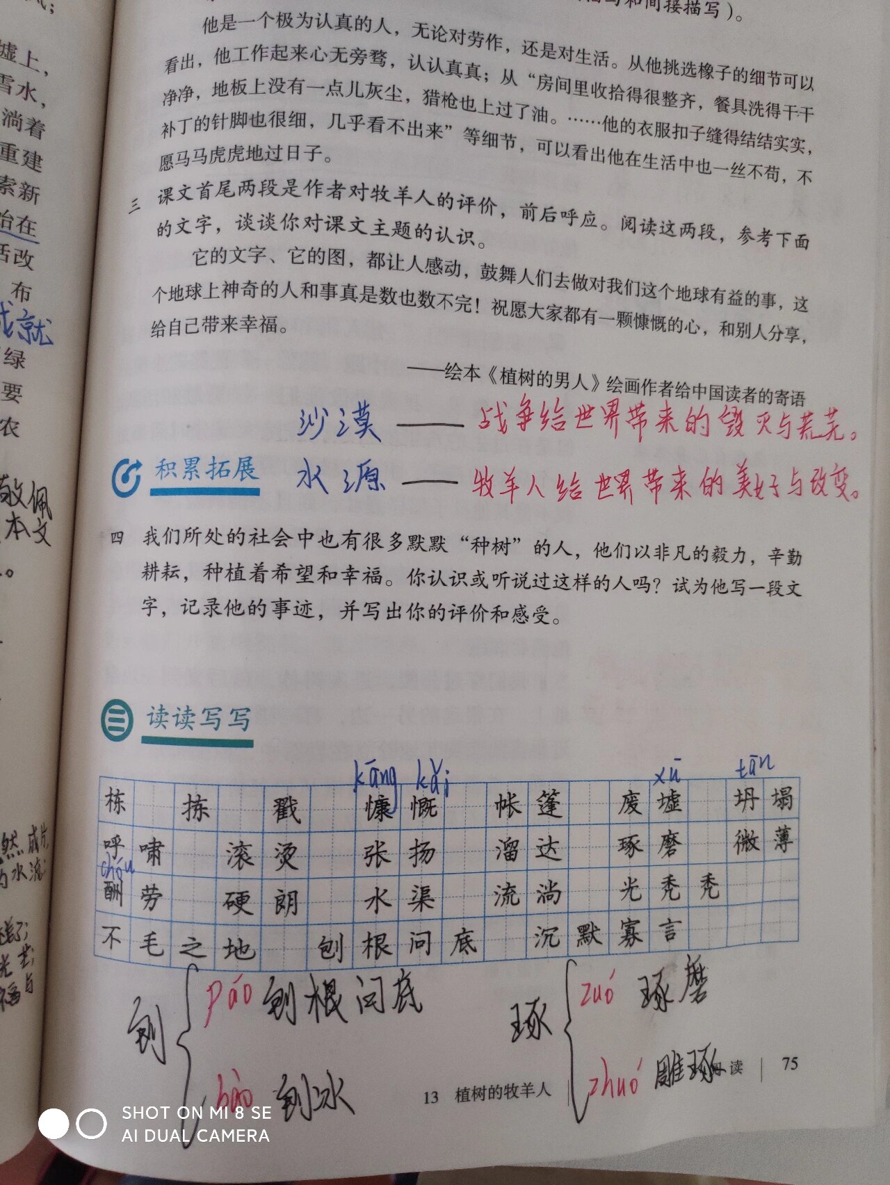 植树的牧羊人阅读理解及答案