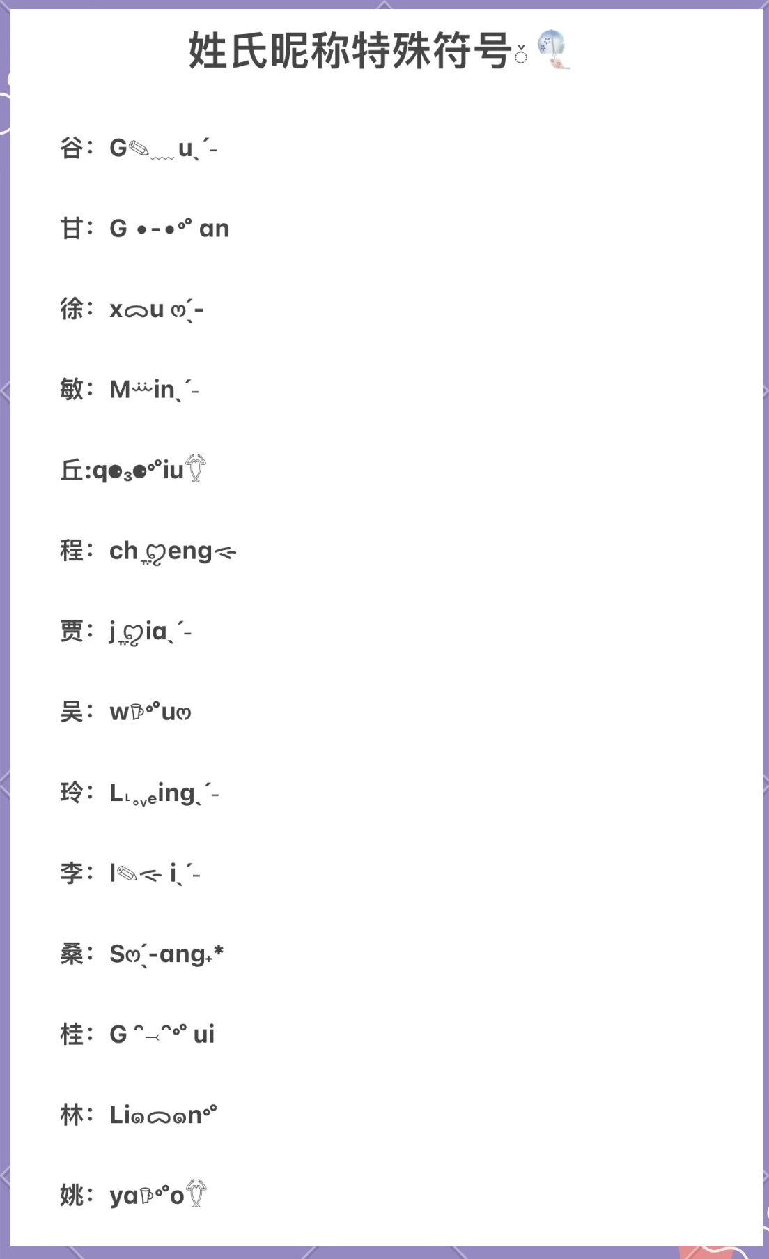 有特殊符号的游戏id名字大全