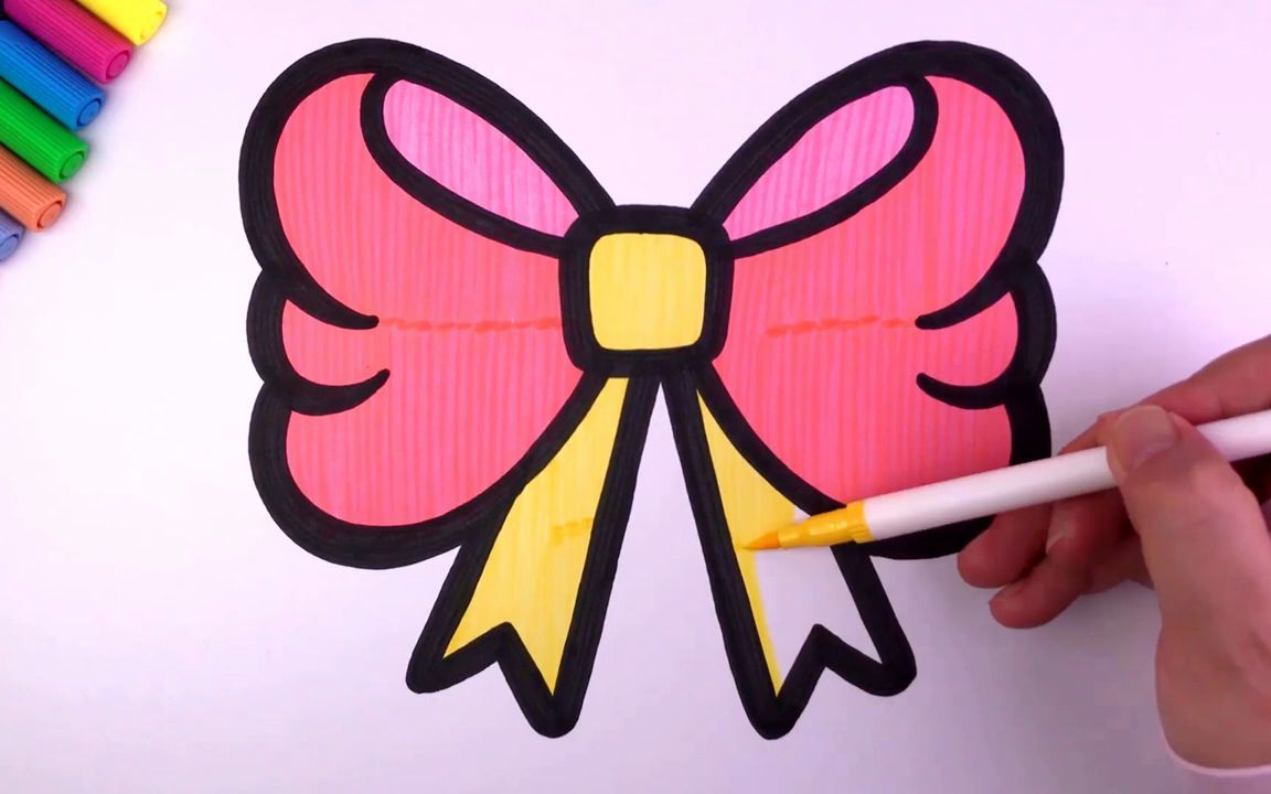 蝴蝶结怎么画简单好看