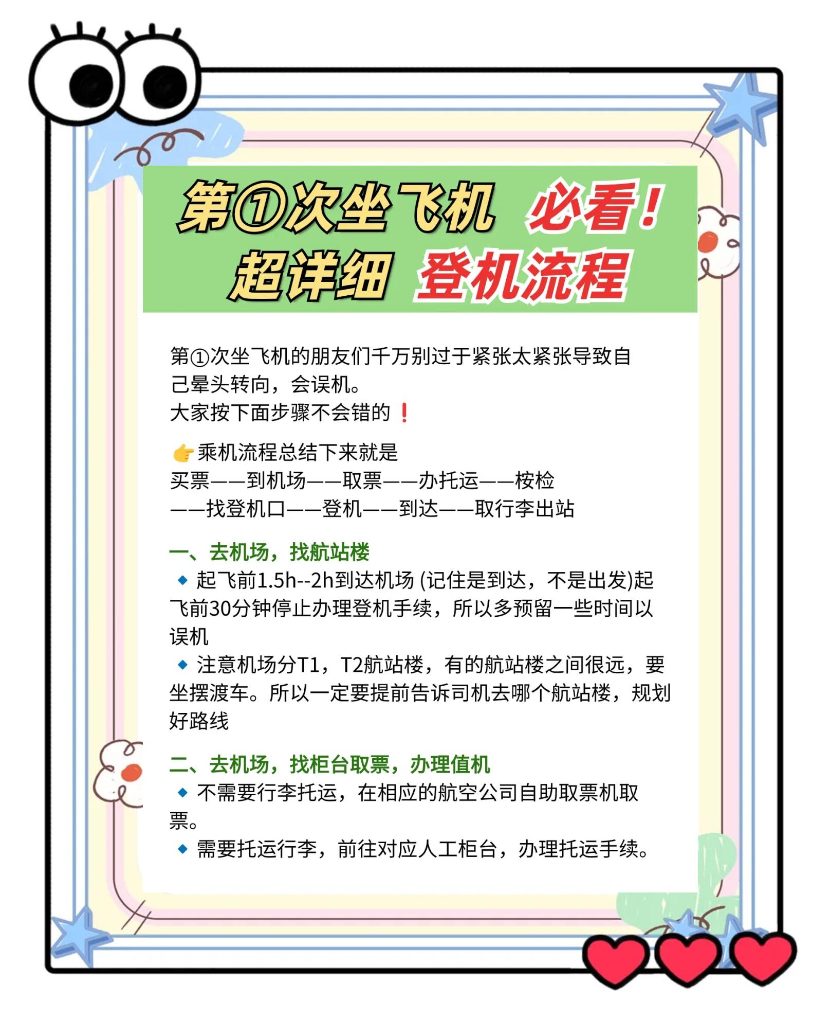 第一次坐飞机详细流程视频