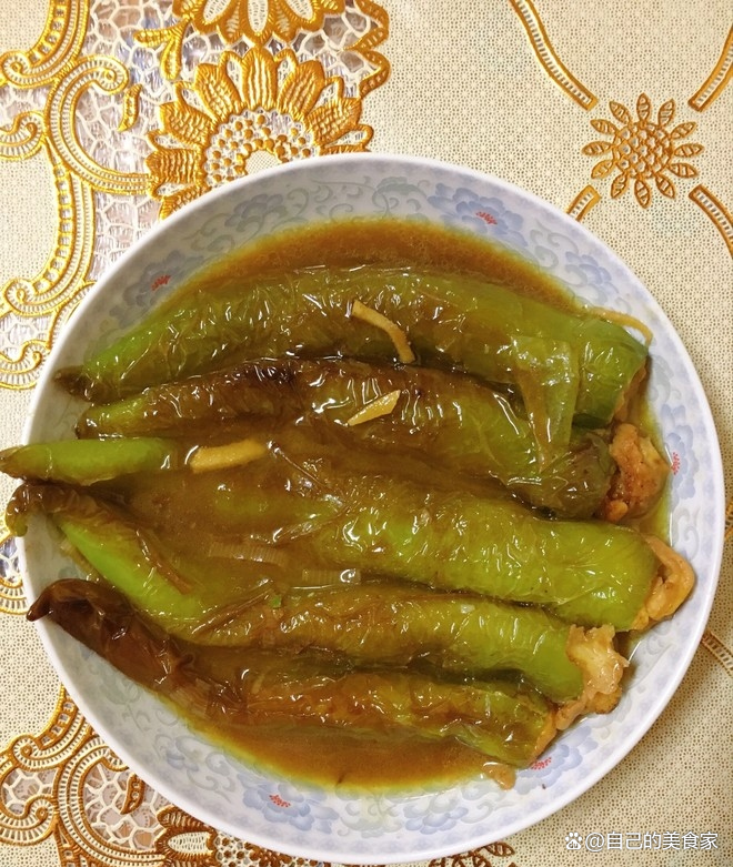 油焖尖椒放肉馅的做法视频