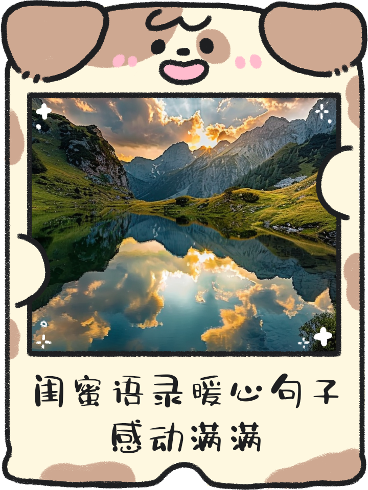 闺蜜情话最暖心说说