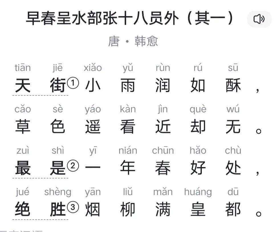 早春呈水部张十八员外诗词大意